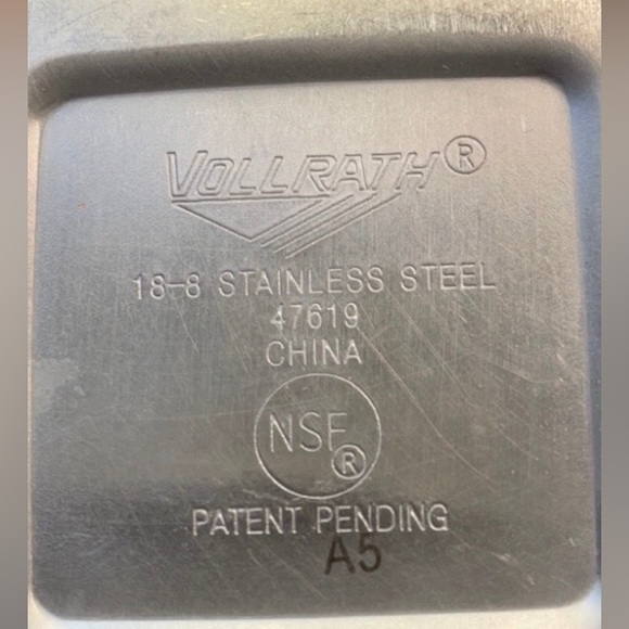 Vollrath Double-Wall 1 4/5 qt Square Beehive Stainless Steel Bowl - Picture 5 of 5